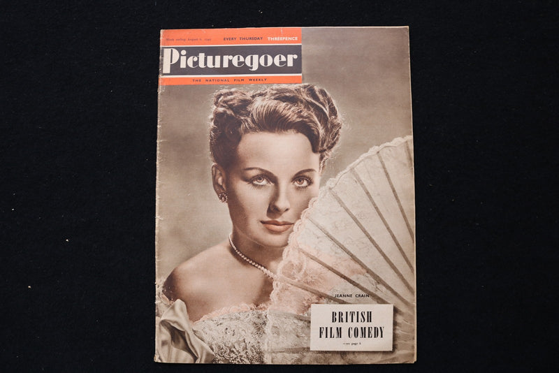 1949 AUGUST 6 PICTUREGOER MAGAZINE - JEANNE CRAIN COVER - E 25968