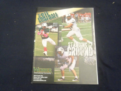 2011 WEBBER INTERNATIONAL UNIVERSITY FOOTBALL SCHEDULE - SP 1219A