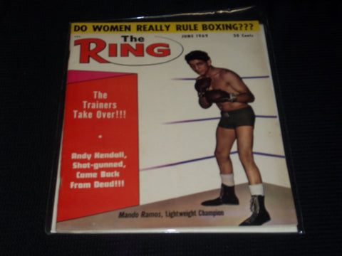 1969 JUNE THE RING MAGAZINE - MANDO RAMOS FRONT COVER - E 3946