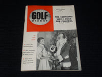 1958 DECEMBER GOLF DIGEST MAGAZINE - CHRISTMAS CLUBS FRONT COVER - E 5471