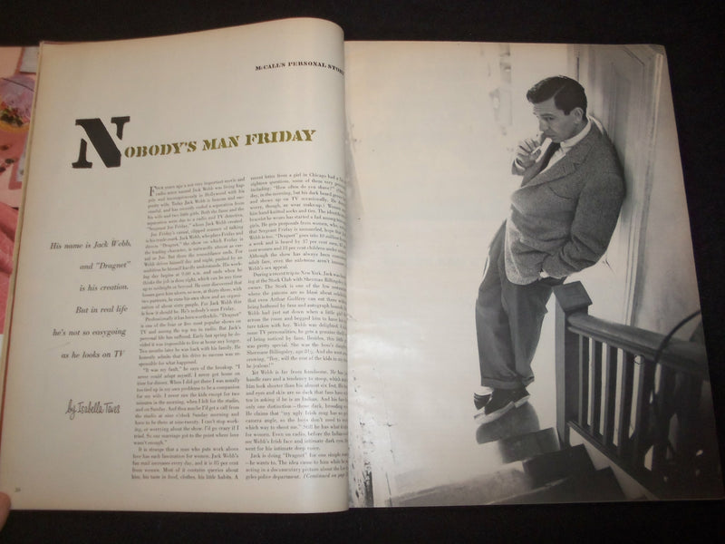 1953 SEPTEMBER MCCALL'S MAGAZINE - NICE COVER, STORIES & ADS - ST 6330