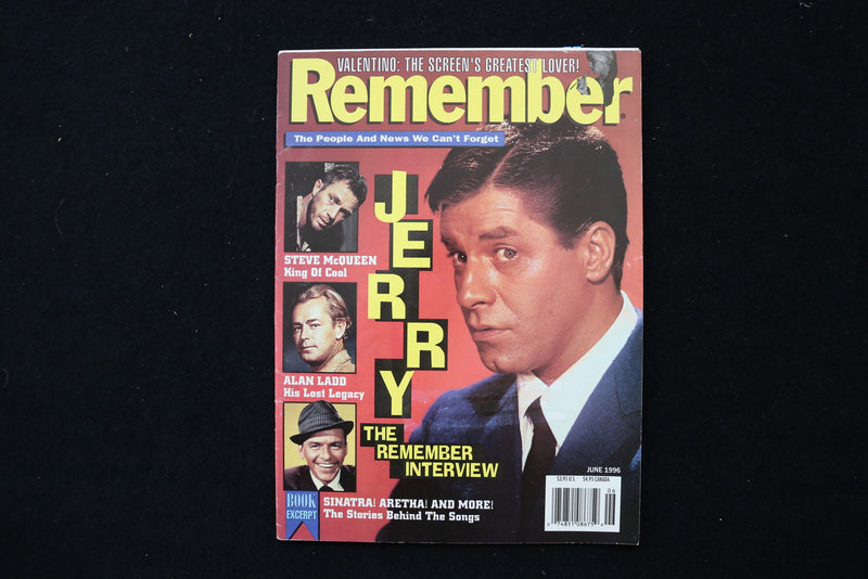 1996 JUNE REMEMBER MAGAZINE - JERRY LEWIS COVER - E 24175