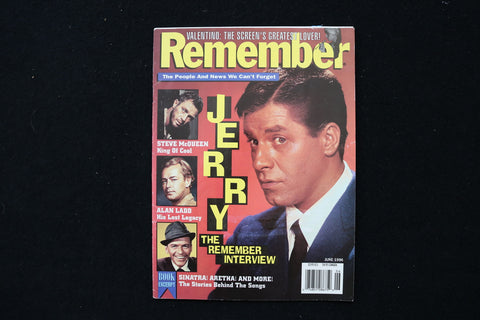 1996 JUNE REMEMBER MAGAZINE - JERRY LEWIS COVER - E 24175