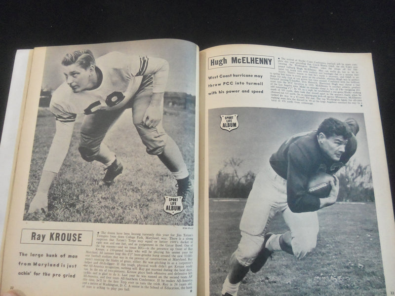 1951 JANUARY SPORT LIFE MAGAZINE - BILLY COX - BOB LEMON - J 7727