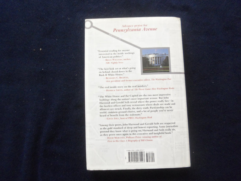 2008 PENNSYLVANIA AVENUE HARDCOVER BOOK - INSCRIBED BY JOHN HARWOOD - KD 8531