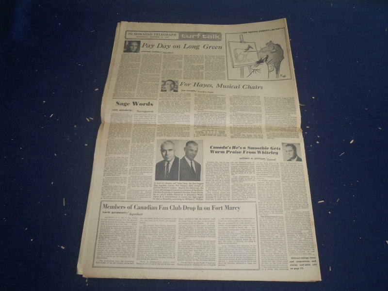 1967 NOV 8 THE MORNING TELEGRAPH - DR. FAGER, 1-5, EASILY WINS VOSBURGH- NP 5565