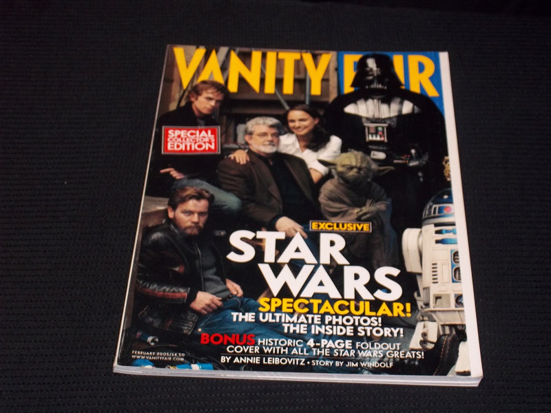 2005 FEBRUARY VANITY FAIR MAGAZINE - STAR WARS FRONT COVER - E 13152