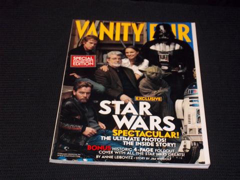 2005 FEBRUARY VANITY FAIR MAGAZINE - STAR WARS FRONT COVER - E 13152