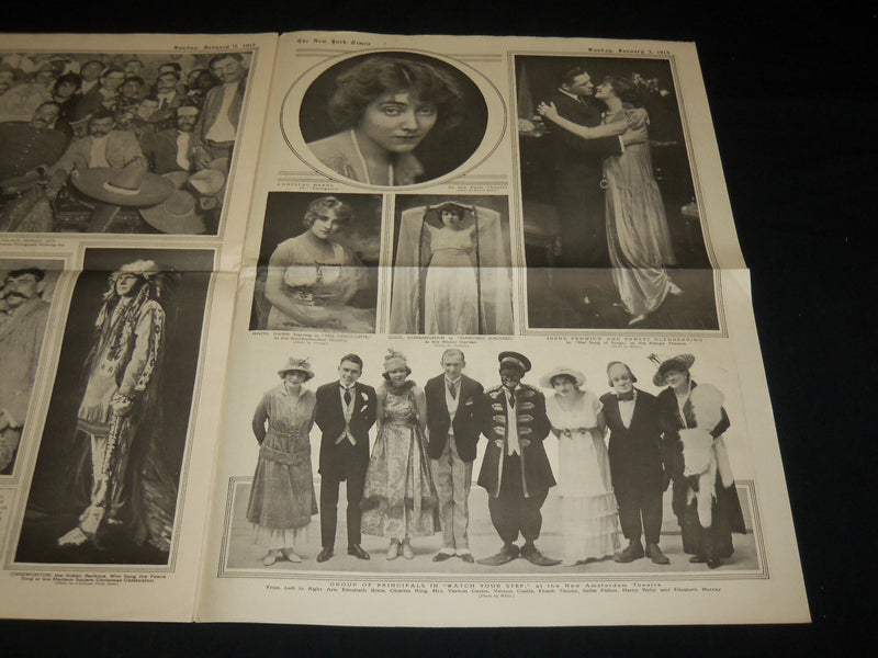 1915 JANUARY 3 NEW YORK TIMES PICTURE SECTION - ENGLAND BOMBED - NP 5470
