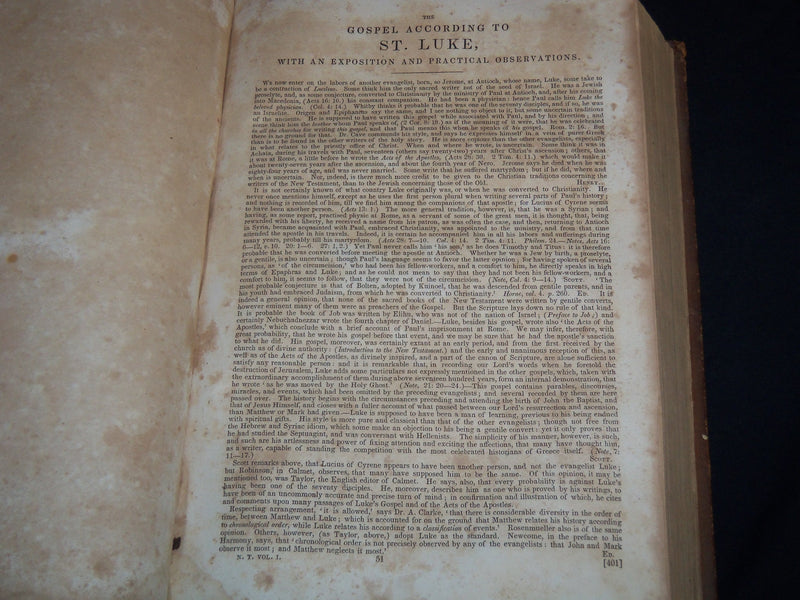 1834 THE COMPREHENSIVE COMMENTARY ON THE HOLY BIBLE - WILLIAM JENKS - KD 4436B