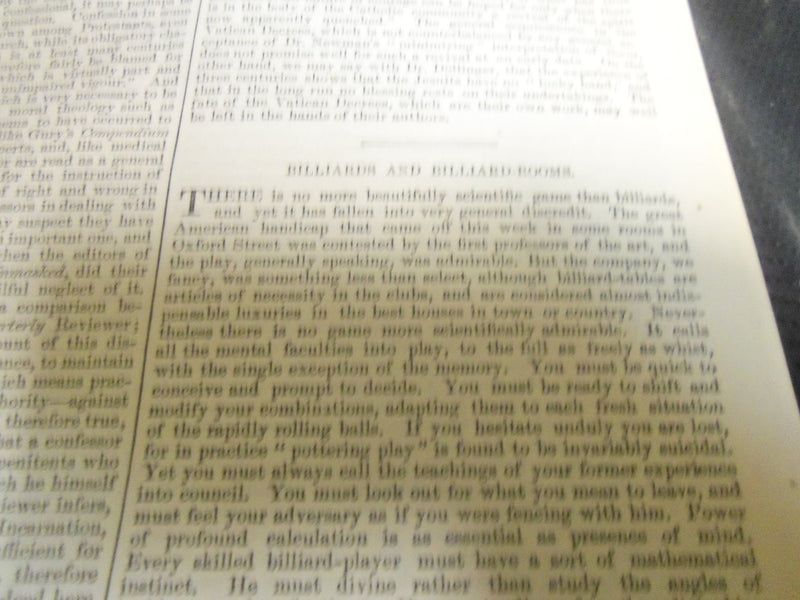 1875 SATURDAY REVIEW 2 BOUND VOLUMES - COMPLETE YR- PUBLISHED IN LONDON - R 1075