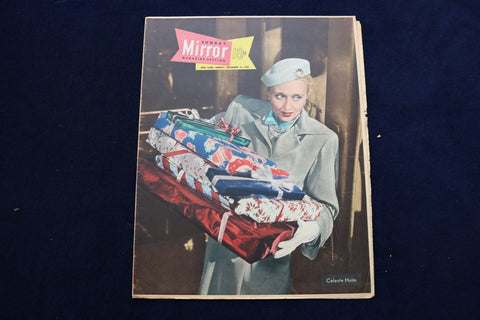 1947 DECEMBER 14 NY MIRROR MAGAZINE - CELESTE HOLM COVER - E 22454