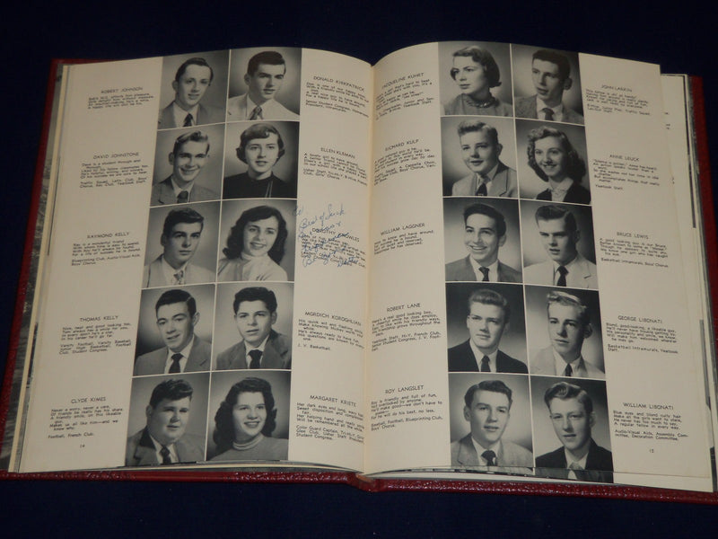 1954 CROSS ROADS BERGENFIELD HIGH SCHOOL YEARBOOK - NEW JERSEY - YB 466E
