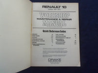 1973 RENAULT 10 1967-72 & SAAB 99E 1968-72 SOFTCOVER MANUALS -LOT OF 2 - KD 8200