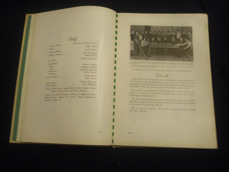 1939 THE DEL-HI DELTA HIGH SCHOOL YEARBOOK - DELTA, OHIO - YB 2749