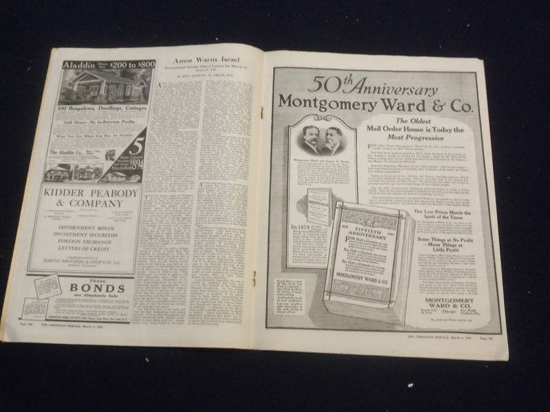 1922 MARCH 4 CHRISTIAN HERALD MAGAZINE - A JAPANESE CLEANSING RICE - ST 6594