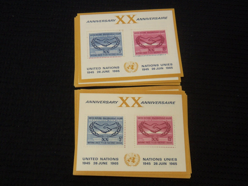 1965 XX ANNIVERSARY - ANNIVERSAIRE U. N. STAMPS - 50 PIECES - K 2668