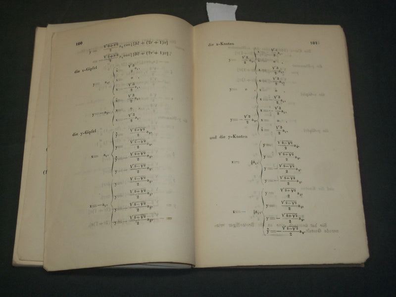 1867 THEORIE DER SCHWINGUNGSCURVEN GERMAN BOOK BY VON STRZELECKI - J 5924