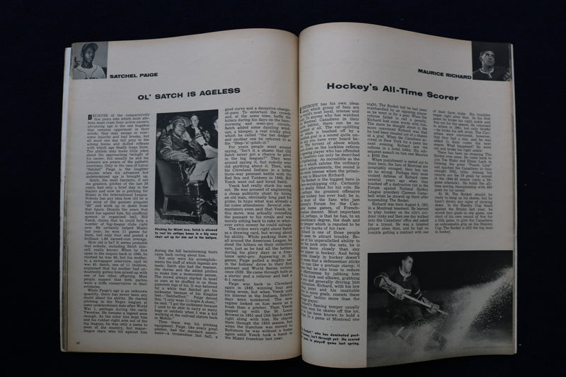 1957 WHO'S WHO IN SPORTS MAGAZINE - MANTLE-COUSY-PATTERSON COVER - E 11883