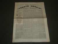 1880 JANUARY 1 THE AGENTS' HERALD NEWSPAPER - PHILADELPHIA - NICE ADS - NP 4250
