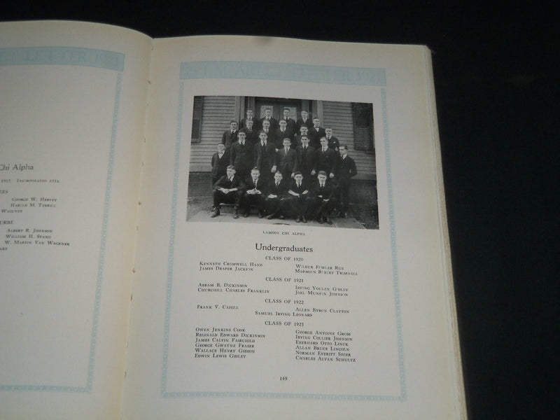 1921 SCARLET LETTER RUTGERS COLLEGE YEARBOOK - NEW JERSEY -NICE PHOTOS- YB 1695