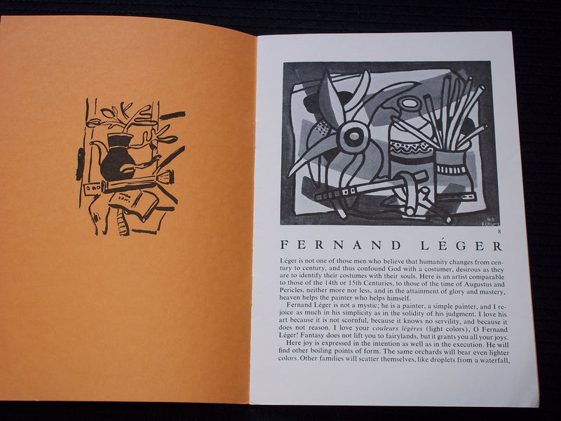 1950 LEGER RECENT PAINTINGS & LE CIRQUE SOFTCOVER BOOK - J 7176