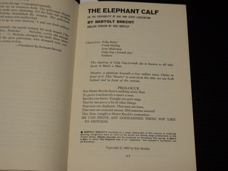 1963 MARCH-APRIL EVERGREEN REVIEW MAGAZINE - BRECHT - IONESCO - JONES - SP 6008H