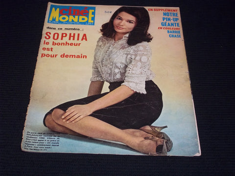 1966 JANUARY 4 CINEMONDE MAGAZINE - CHRISTINE DELAROCHE COVER - E 24856