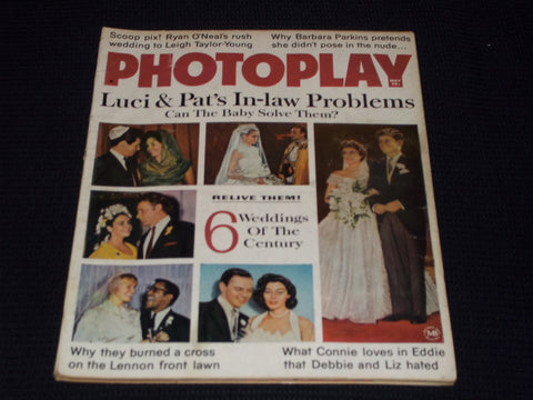 1967 MAY PHOTOPLAY MAGAZINE - 6 WEDDINGS OF THE CENTURY FRONT COVER - E 16637