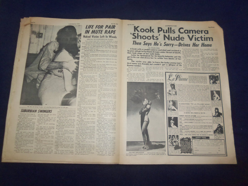 1966 APRIL 23 FLASH NEWSPAPER - THOSE SIXXLING SUBURBIAN SWING DINGS - NP 6965