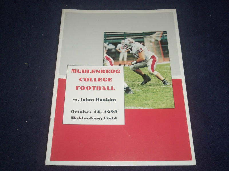 1995 OCT 14 MUHLENBERG COLLEGE VS JOHNS HOPKINS UNIV FOOTBALL PROGRAM - ST 1951V