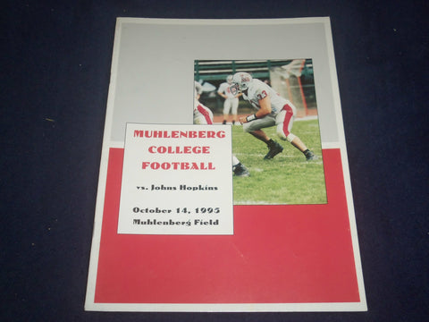 1995 OCT 14 MUHLENBERG COLLEGE VS JOHNS HOPKINS UNIV FOOTBALL PROGRAM - ST 1951V