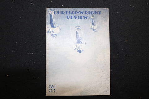 1930 DEC CURTISS-WRIGHT REVIEW MAGAZINE - NAVY HELLDIVER COVER - SP 2617G