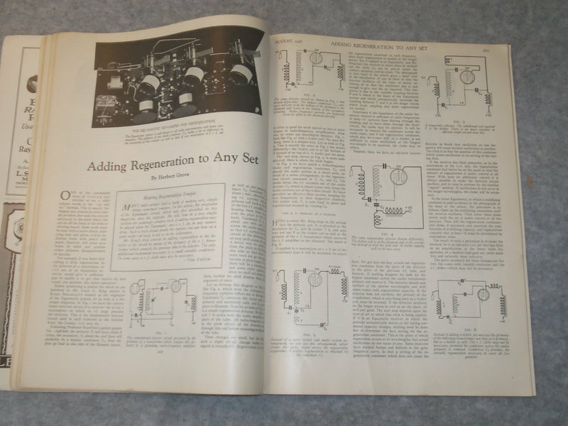1928 AUGUST RADIO BROADCAST MAGAZINE - J 6304