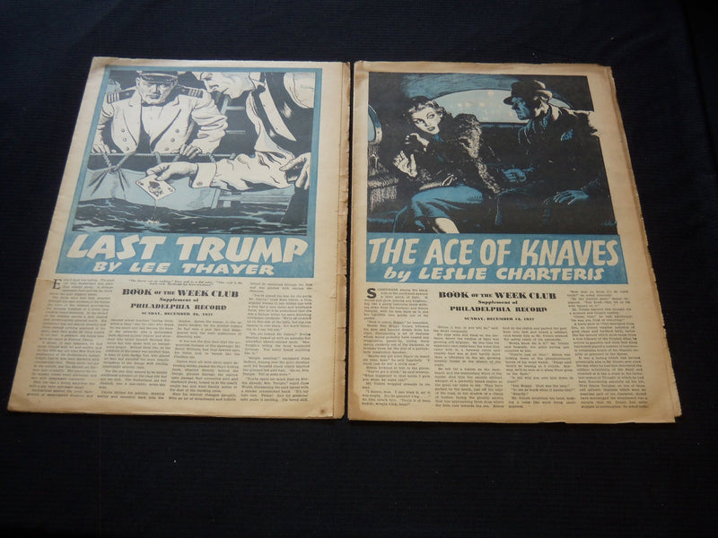1937 PHILADELPHIA RECORD BOOK OF THE WEEK CLUB SUPPLEMENTS LOT OF 26 - NP 2399X