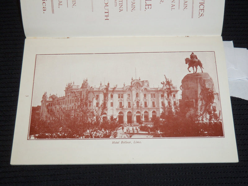1928 PACIFIC STEAM NAVIGATION COMPANY BOOKLET - LIMA, PERU - K 85