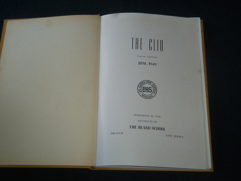 1946 THE CLIO BEARD SCHOOL YEARBOOK - ORANGE NEW JERSEY - GREAT PHOTOS - YB 1646