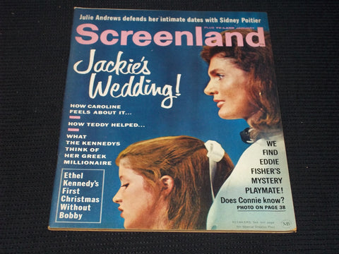 1969 JANUARY SCREENLAND PLUS TV LAND MAGAZINE - JACKIE KENNEDY - E 13550