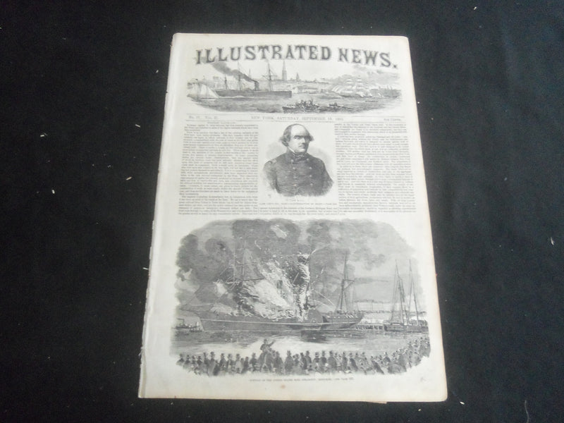 1853 SEPTEMBER 10 ILLUSTRATED NEWS MAGAZINE - MAIL STEAMSHIP CHEROKEE - B 5531O