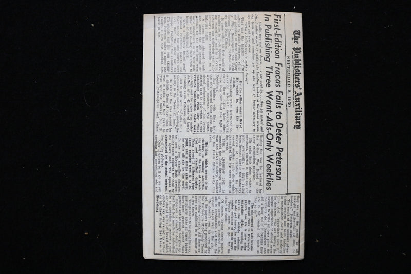 1951 WFOW BOOK SHOW MEMORIAL BROCHURE 300TH BROADCAST - SOFTCOVER - K 3012