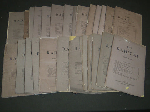 1868-1871 THE RADICAL MONTHLY MAGAZINE LOT OF 27 - NATURAL RELIGION - WR 46