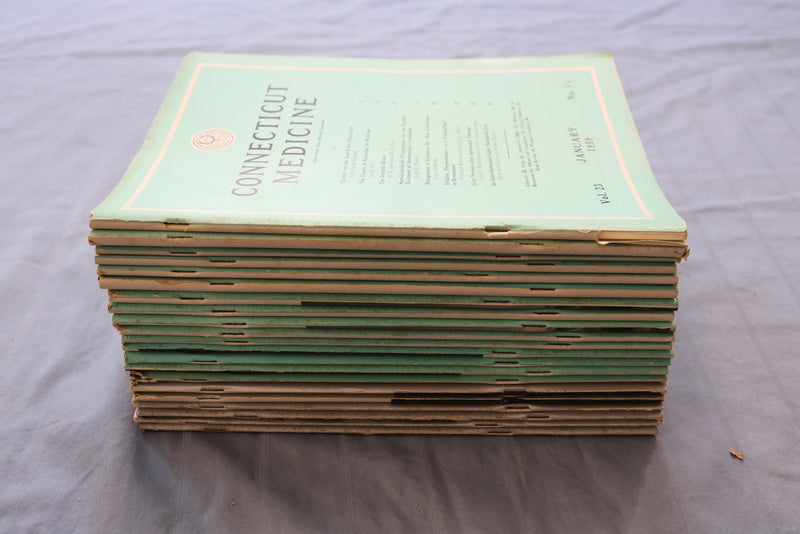 1959-1961 CONNECTICUT MEDICINE MAGAZINE - LOT OF 21 - O 3906