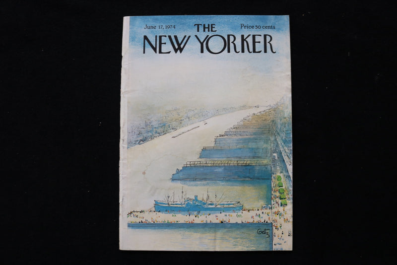 1974 JUNE 17 NEW YORKER MAGAZINE - GREAT ILLUSTRATED COVER - NY 2905