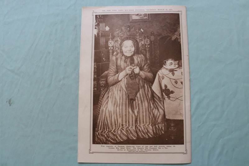 1915 MARCH 25 NEW YORK TIMES MID-WEEK PICTORIAL - PRINCE VON BISMARK - NP 9133