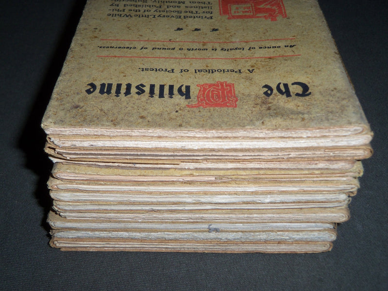 1901 THE PHILISTINE MAGAZINE LOT OF 12 ISSUES - BY ELBERT HUBBARD - WR 709G