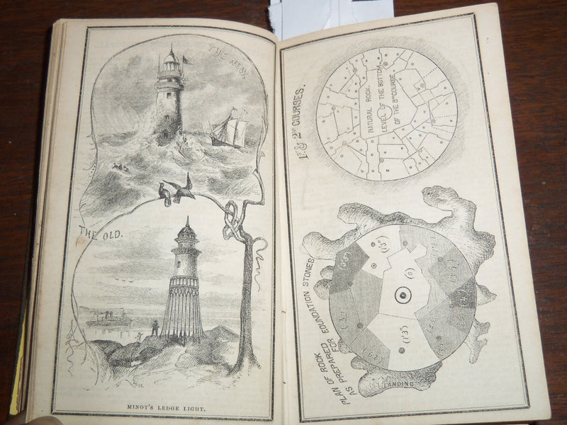 1861 THE BOSTON ALMANAC W/ FOLD OUT MAP - 3 3/8