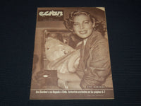 1950'S NO. 1233 ECRAN MAGAZINE - MARILYN MONROE BACK COVER - GARDNER - E 17075