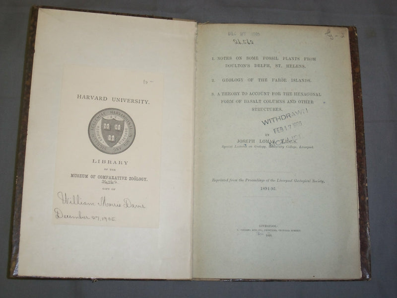 1894 NOTES ON SOME FOSSIL PLANTS FROM DOULTON'S DELPH, ST. HELENS - J 4865