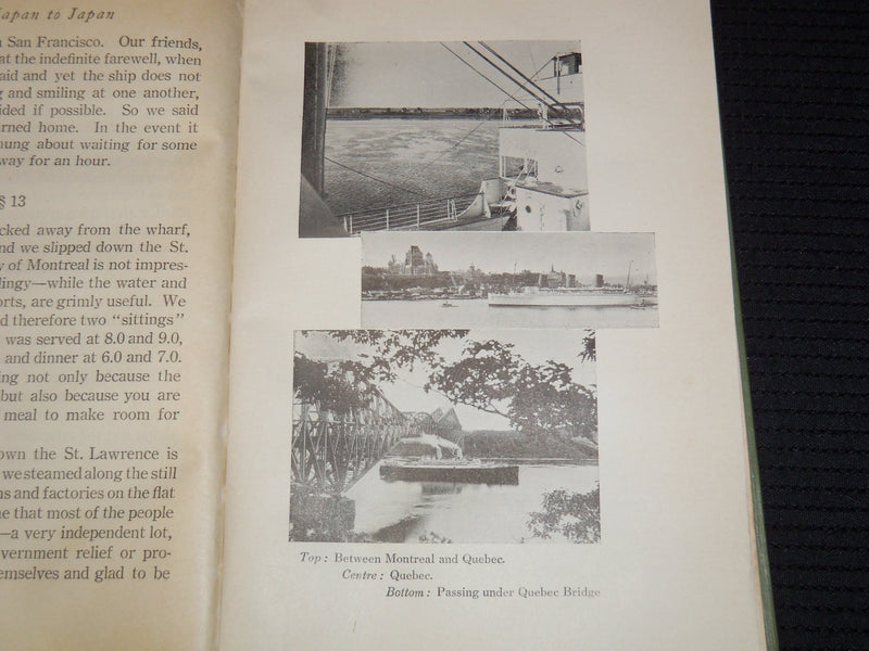 1935 FROM JAPAN TO JAPAN HARDCOVER BOOK BY G. CAIGER - HOKUSEIDO PRESS- KD 6263D