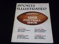 1958 SEPTEMBER 22 SPORTS ILLUSTRATED MAGAZINE - FOOTBALL ISSUE COVER - E 3619